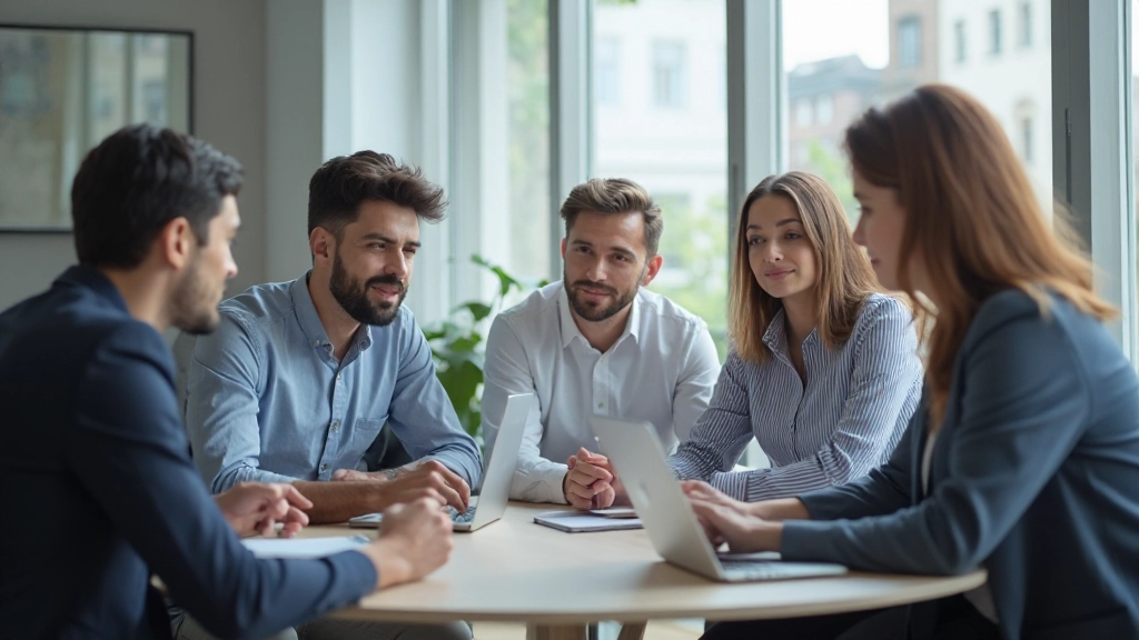 Команда обсуждает стратегию внедрения RPA и решение технических проблем